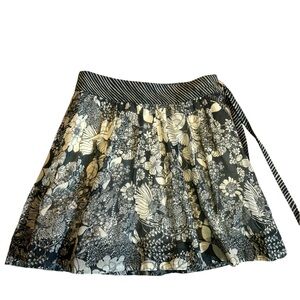 MOTHER Cotton Mini Floral Skirt Festival XS